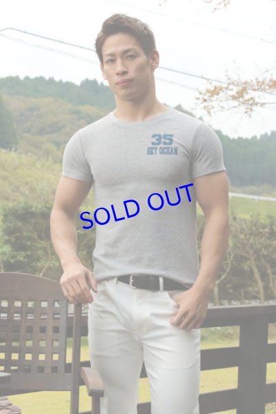 画像1: クルーネック半袖Tシャツ02（ライトグレー ）