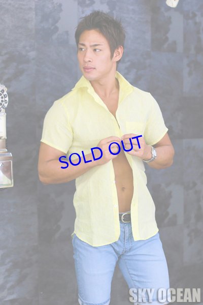 画像8: リネンシャツ02(イエロー)