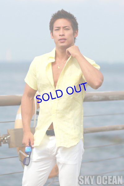 画像6: リネンシャツ02(イエロー)