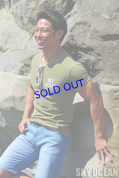 画像5: クルーネック半袖Tシャツ04（カーキ ）