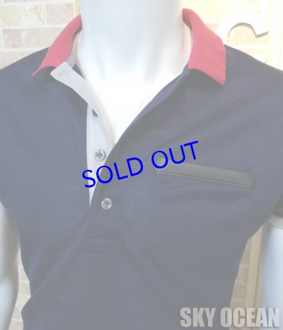 画像12: ポロシャツ01（ネイビー）