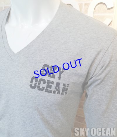 画像9: 長袖VネックTシャツ02（ライトグレー ）