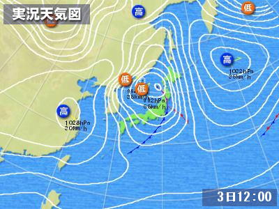 突風吹き荒れる