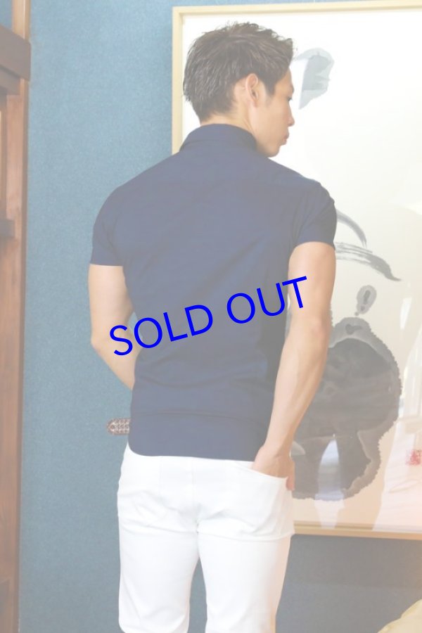 画像3: 半袖ストレッチシャツ03（ネイビー）