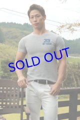 画像: クルーネック半袖Tシャツ02（ライトグレー ）