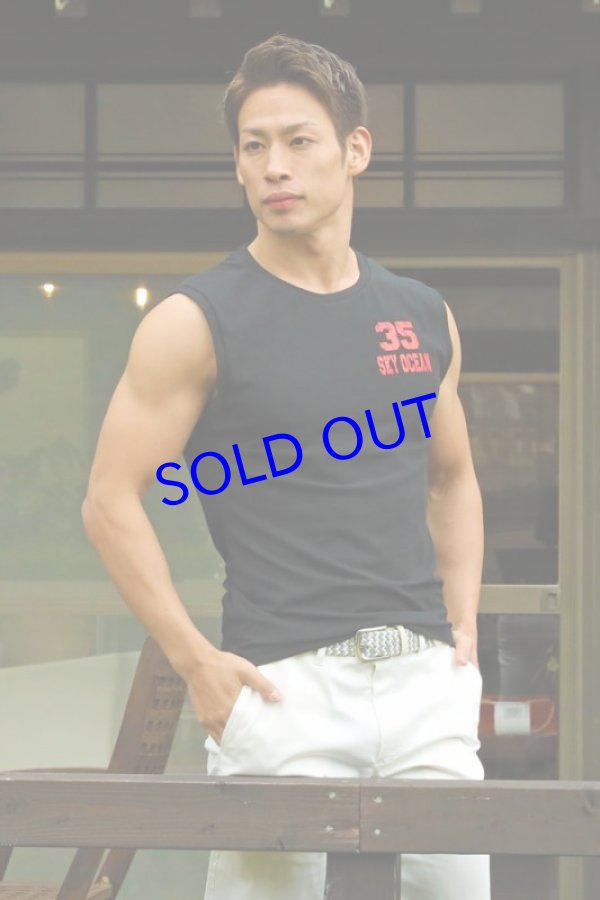 画像1: ノースリーブ06（ブラック）