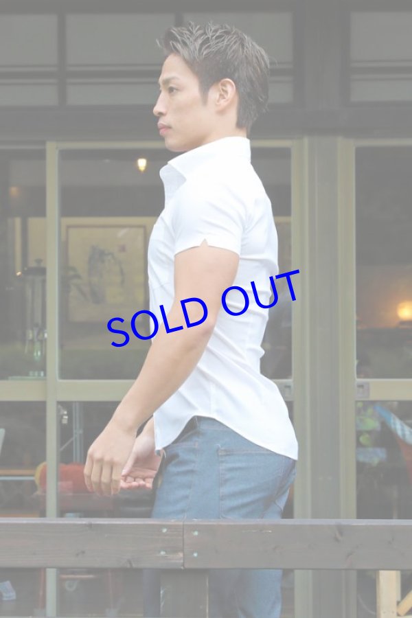 画像6: 半袖ストレッチシャツ01（ホワイト）