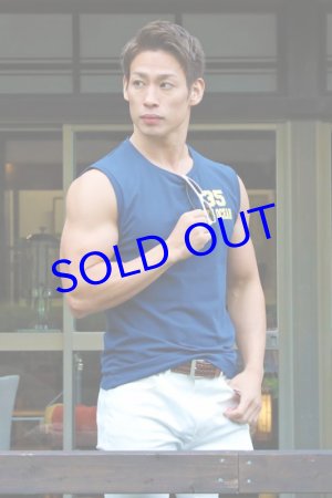 画像: ノースリーブ07(ネイビー)