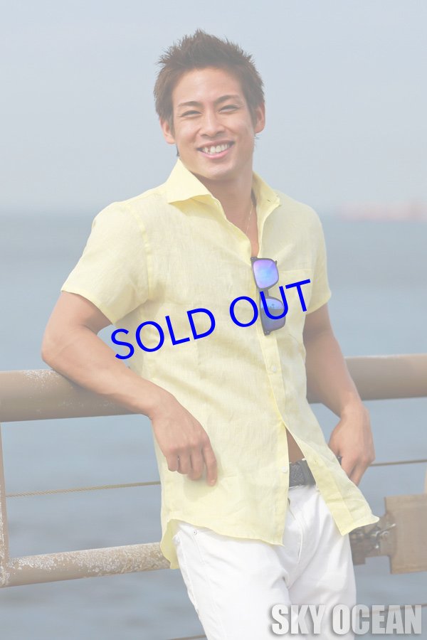 画像3: リネンシャツ02(イエロー)