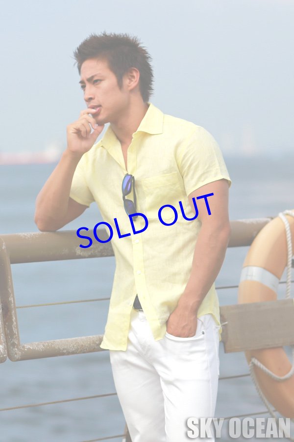 画像5: リネンシャツ02(イエロー)