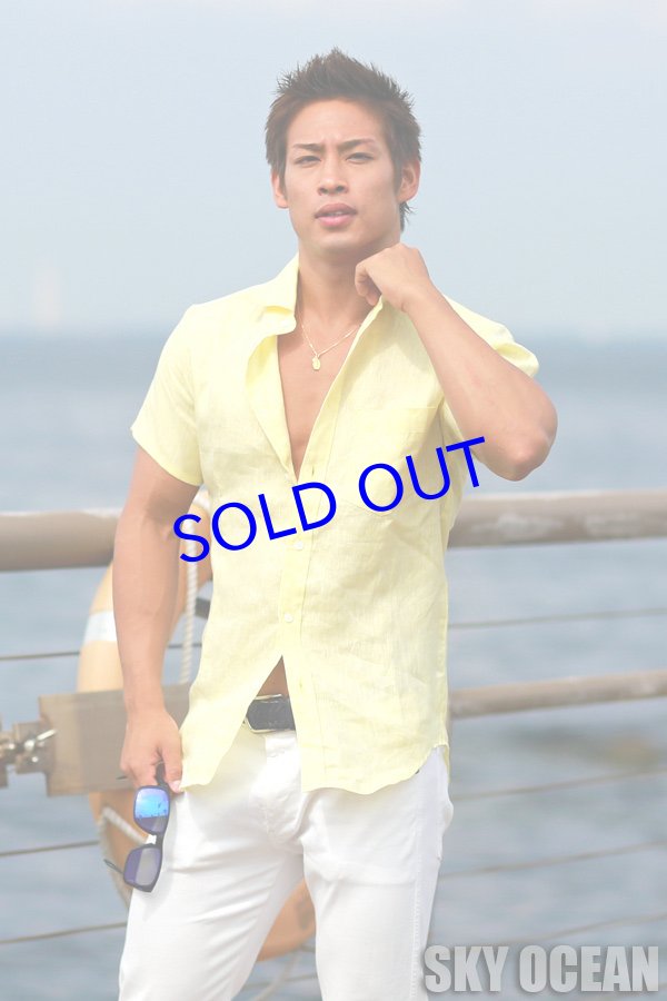 画像6: リネンシャツ02(イエロー)