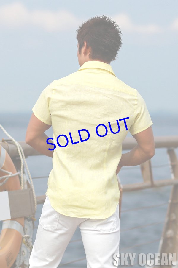 画像7: リネンシャツ02(イエロー)