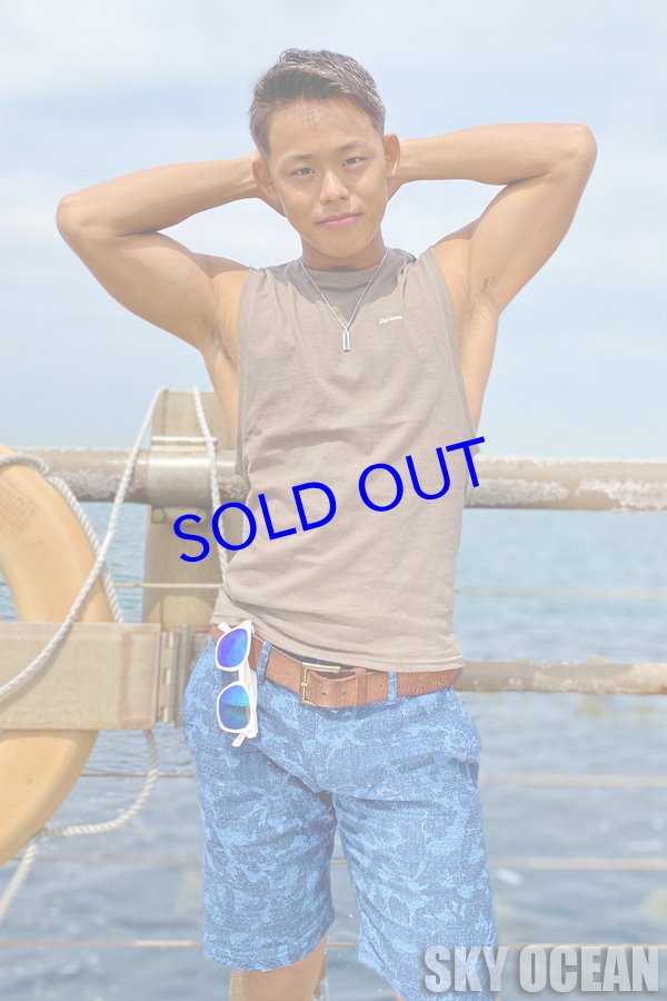 画像1: ノースリーブ04（オリーブ ）