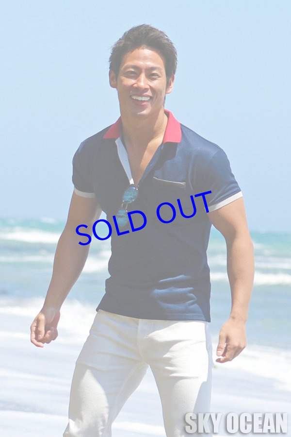 画像5: ポロシャツ01（ネイビー）