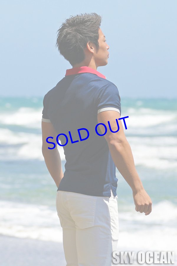 画像8: ポロシャツ01（ネイビー）