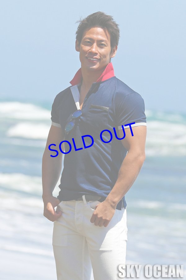 画像2: ポロシャツ01（ネイビー）