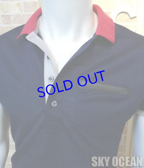 画像12: ポロシャツ01（ネイビー）