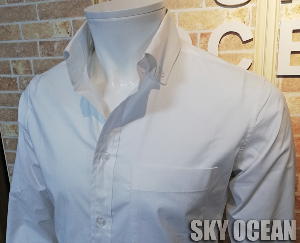 画像4: 長袖ストレッチシャツ01（ホワイト）